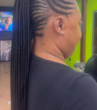 back right braids