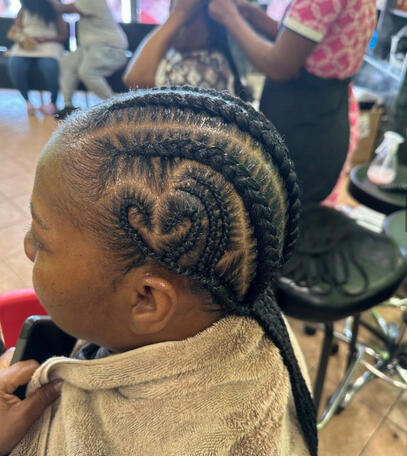 Amazing Heart Shaped Design on Customer Left side facing