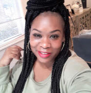 Pretty Model with Braided bun Wrapped grey shirt